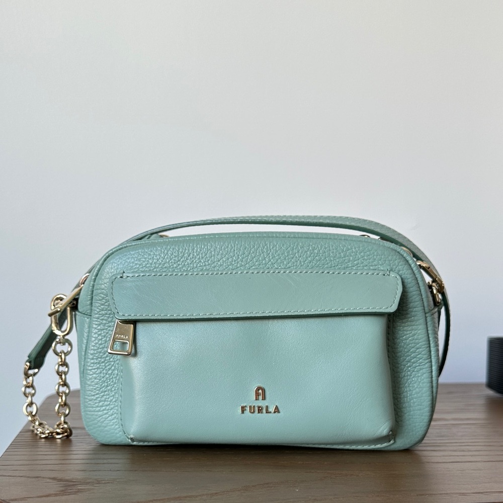 Furla Pastel Green Crossbody Bag